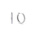 BOUCLES D'OREILLES EN OR BLANC ET DIAMANTS NOIRS - BOUCLES D'OREILLES EN DIAMANT - BOUCLES D'OREILLES