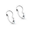 BOUCLES D'OREILLES POUR ENFANTS EN OR BLANC AVEC TOPAZE - BOUCLES D'OREILLES POUR ENFANTS - BOUCLES D'OREILLES