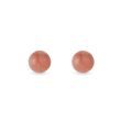 ROUND SUNSTONE EARRINGS IN YELLOW GOLD - SEASONS COLLECTION - KLENOTA COLLECTIONS