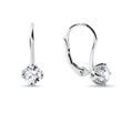 WHITE GOLD EARRINGS WITH 1CT LAB GROWN DIAMONDS - DIAMOND EARRINGS - EARRINGS