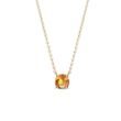 NECKLACE ROUND CITRINE IN YELLOW GOLD - CITRINE NECKLACES - NECKLACES