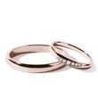 ROSE GOLD WEDDING RING SET WITH A ROW OF 7 DIAMONDS - ROSE GOLD WEDDING SETS - WEDDING RINGS