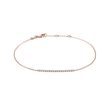 DIAMOND BAR ROSE GOLD BRACELET - DIAMOND BRACELETS - BRACELETS