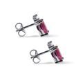 TOURMALINE AND DIAMOND EARRINGS IN WHITE GOLD - TOURMALINE EARRINGS - EARRINGS