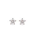 ROSE GOLD STAR SHAPED EARRINGS WITH DIAMONDS - DIAMOND STUD EARRINGS - EARRINGS