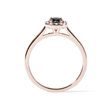 BLACK AND WHITE DIAMOND RING IN ROSE GOLD - FANCY DIAMOND ENGAGEMENT RINGS - ENGAGEMENT RINGS