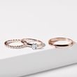 EXCEPTIONAL WEDDING RING SET IN ROSE GOLD - ROSE GOLD WEDDING SETS - WEDDING RINGS
