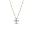 MODERN DIAMOND NECKLACE IN 14K YELLOW GOLD - DIAMOND NECKLACES - NECKLACES