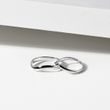 BAGUE EN OR BLANC POUR HOMMES - ALLIANCES DE MARIAGE HOMMES - ALLIANCES DE MARIAGE