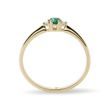 FINE EMERALD AND DIAMOND RING IN GOLD - EMERALD RINGS - RINGS