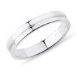 MEN'S WEDDING RING IN WHITE GOLD WITH SINGLE ENGRAVED LINE - RINGS FOR HIM - WEDDING RINGS