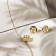 YELLOW GOLD NECKLACE WITH CITRINE - CITRINE NECKLACES - NECKLACES