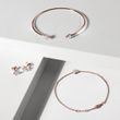 ROSE GOLD BRACELET WITH SIX BRILLIANTS - CUFF BRACELETS - BRACELETS