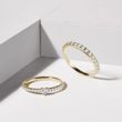 HALF ETERNITY DIAMOND RING IN YELLOW GOLD - WOMEN'S WEDDING RINGS - WEDDING RINGS