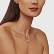 FRESHWATER PEARL NECKLACE IN 14K WHITE GOLD - PEARL PENDANTS - PEARL JEWELRY