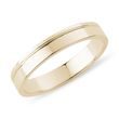 MEN'S YELLOW GOLD GROOVE WEDDING RING - RINGS FOR HIM - WEDDING RINGS