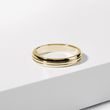 MEN'S ROUND EDGE WEDDING RING IN YELLOW GOLD WITH LINES - RINGS FOR HIM - WEDDING RINGS