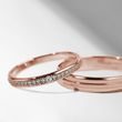 DAMENRING AUS ROSÉGOLD MIT DIAMANT - TRAURINGE FÜR DAMEN - TRAURINGE