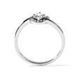 BAGUE CŒUR ENDIAMANTÉE EN OR BLANC 14CT - BAGUES EN DIAMANT - BAGUES