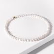 GOLD AKOYA PEARLS NECKLACE - PEARL NECKLACES - PEARL JEWELRY