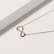 INFINITY NECKLACE IN 14K ROSE GOLD - DIAMOND NECKLACES - NECKLACES