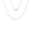 LADIES 45 CM ROLO CHAIN NECKLACE IN ROSE GOLD - GOLD CHAINS - NECKLACES