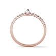PEAR SHAPED DIAMOND RING IN ROSE GOLD - DIAMOND ENGAGEMENT RINGS - ENGAGEMENT RINGS