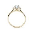 OVAL CUT DIAMOND ENGAGEMENT RING IN YELLOW GOLD - RINGS WITH LAB-GROWN DIAMONDS - ENGAGEMENT RINGS