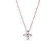 DIAMOND NECKLACE IN ROSE 14K GOLD - DIAMOND NECKLACES - NECKLACES
