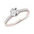 HALF CARAT DIAMOND ROSE GOLD ENGAGEMENT RING - DIAMOND ENGAGEMENT RINGS - ENGAGEMENT RINGS