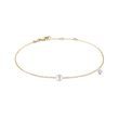 PEARL AND DIAMOND BRACELET IN YELLOW GOLD - PEARL BRACELETS - PEARL JEWELRY