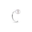 WHITE GOLD PEARL SINGLE EARRING - SINGLE EARRINGS - EARRINGS