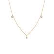 BEZELED DIAMOND NECKLACE IN GOLD - DIAMOND NECKLACES - NECKLACES