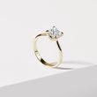 LAB GROWN PRINCESS DIAMOND GOLD RING - RINGS WITH LAB-GROWN DIAMONDS - ENGAGEMENT RINGS