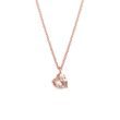 HEART-SHAPED MORGANITE PENDANT IN ROSE GOLD - MORGANITE NECKLACES - NECKLACES