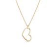 YELLOW GOLD HEART NECKLACE - YELLOW GOLD NECKLACES - NECKLACES