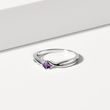 AMETHYST RING IN WHITE GOLD - AMETHYST RINGS - RINGS