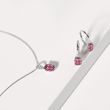 TOURMALINE AND DIAMOND WHITE GOLD NECKLACE - TOURMALINE NECKLACES - NECKLACES