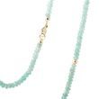 BRIGHT EMERALD NECKLACE IN YELLOW GOLD - MINERAL NECKLACES - NECKLACES