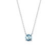 SWISS BLUE TOPAZ NECKLACE IN WHITE GOLD - TOPAZ NECKLACES - NECKLACES