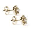 BOUCLES D'OREILLES CŒUR EN OR JAUNE AVEC DIAMANTS - BOUCLES D'OREILLES EN DIAMANT - BOUCLES D'OREILLES