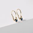 CHILDREN'S EARRINGS WITH SAPPHIRES IN 14K GOLD - CHILDREN'S EARRINGS - EARRINGS
