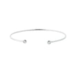 DIAMOND BEZEL BRACELET IN WHITE GOLD - CUFF BRACELETS - BRACELETS