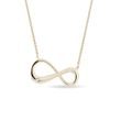 INFINITY NECKLACE IN 14K YELLOW GOLD - DIAMOND NECKLACES - NECKLACES