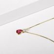 RUBY AND DIAMOND NECKLACE IN YELLOW GOLD - RUBY NECKLACES - NECKLACES