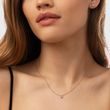 DIAMOND NECKLACE WITH HEART IN ROSE GOLD - DIAMOND NECKLACES - NECKLACES