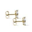 MODERN DIAMOND EARRINGS IN YELLOW GOLD - DIAMOND STUD EARRINGS - EARRINGS