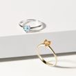 HEART-SHAPED CITRINE RING IN GOLD - CITRINE RINGS - RINGS