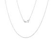 ROLO 30 CHAIN IN WHITE GOLD, 42 CM LONG - GOLD CHAINS - NECKLACES