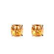 STUDS OF YELLOW GOLD WITH CITRINS - CITRINE EARRINGS - EARRINGS